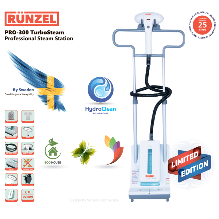 Отпариватель RUNZEL PRO-300 TurboSteam купить по цене 16.990 ₽